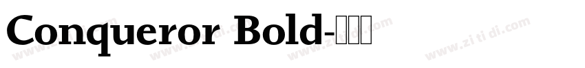 Conqueror Bold字体转换